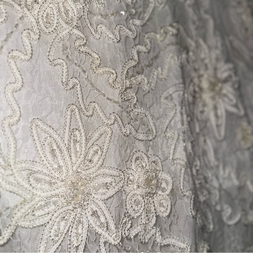 Stunning Beaded Sue Wong Nocturne Lace Wedding Dress - Size 4 - Picture 6 of 15